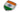 GFX Car Badge Featuring the Indian Flag with Colorful Design and Chrome Finish