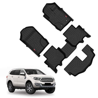 Durable Car Floor Mat for Ford Endeavour designed for 2020 onwards with custom fit and anti-slip design