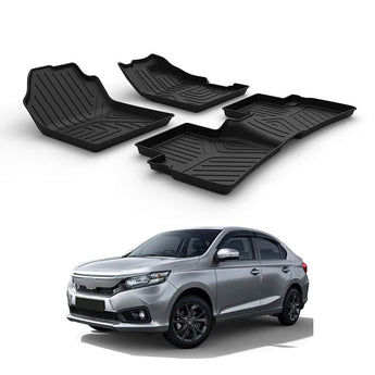 Durable Car Floor Mat for Honda Amaze designed for 2018 onwards models with a perfect fit