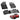 Car Floor Mat for Mahindra XUV-300 in durable black rubber design for maximum protection