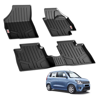 Durable Car Floor Mat for Maruti Suzuki Wagon-R designed for 2019 onwards, providing all-weather protection