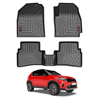 Durable Car Floor Mats for Kia Sonet with a custom fit for all model years 2020 to 2024