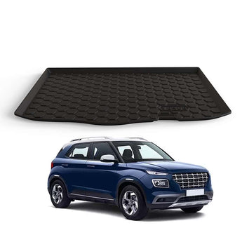 Durable Car Trunk Mat for Hyundai Venue designed to protect your trunk from dirt and spills