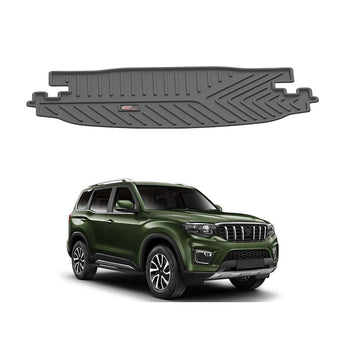 Car Trunk Mat for Mahindra Scorpio-N designed for a perfect fit and durable protection against dirt