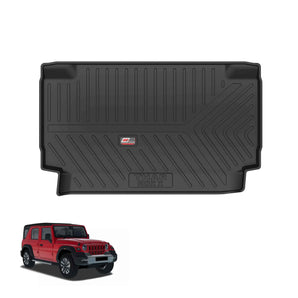 Durable Car Trunk Mat for Mahindra Thar Rox designed for a perfect fit and easy cleaning