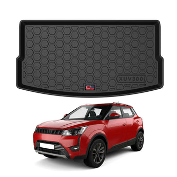 Durable Car Trunk Mat for Mahindra XUV300 with Hexagonal Design for Optimal Fit