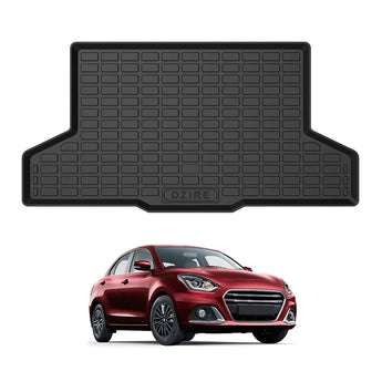 Durable Car Trunk Mat for Maruti Suzuki Dzire designed for 2017 - 2020 models for enhanced protection