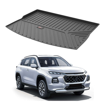 Car Trunk Mat for Maruti Suzuki Grand Vitara in durable black material for easy cleaning and protection