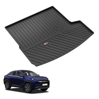 Car Trunk Mat for Tata Curvv EV in Black, designed for a perfect fit and durability