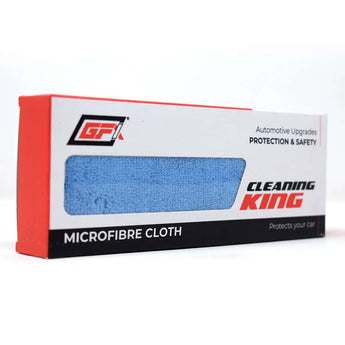 Blue Microfiber Cloth for Car & Bike in Packaging for Easy Cleaning and Protection