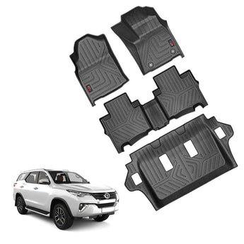 Durable Car Floor Mat for Toyota Fortuner, custom fit for 2016 onwards models, easy to clean and protective