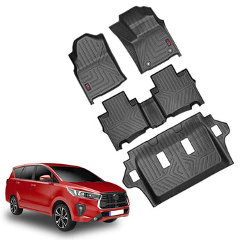 Durable Car Floor Mat for Toyota Innova Crysta, designed for 2016 to 2020 models with all-weather protection