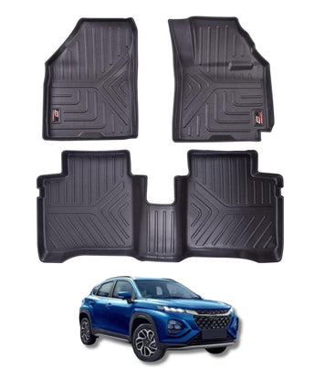 Durable Car Floor Mats for Maruti Suzuki Fronx with Deep Treads for Maximum Protection