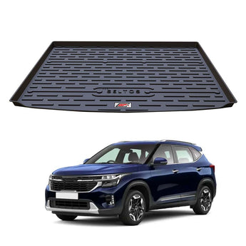 Durable Car Trunk Mat for Kia Seltos designed to protect your trunk from dirt and spills