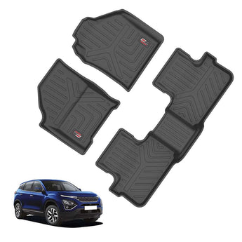 Car Floor Mats for Tata Motors Harrier, durable rubber material providing all-weather protection
