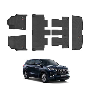 Car Floor Mats for Toyota Hycross designed for all-weather protection and easy cleaning