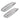 GFX Mercury Car Door Edge Guard - Silver (Universal Fit) UNIVERSAL.