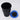 Universal Car Dustbin in Black with Stylish Blue Lid Perfect for Keeping Your Vehicle Clean