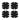 Set of four black carbon fiber Car Finger Guards for protecting fingers from car doors