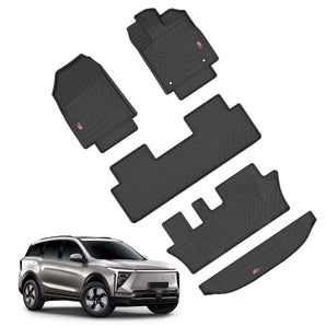 MAHINDRA Car Floor Mats set with custom fit design for all-weather protection in vehicles