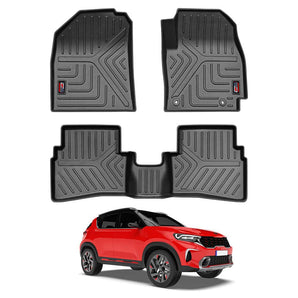 Durable Car Floor Mats for Kia Sonet with a custom fit for all model years 2020 to 2024