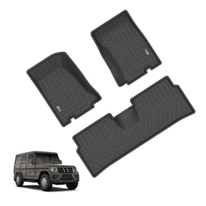 Durable Car Floor Mats for Mahindra Bolero designed for 2011 to 2023 models with a precise fit