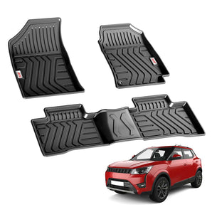 Durable Car Floor Mats for Mahindra Xuv 3Xo designed for 2019-2024 models for maximum protection