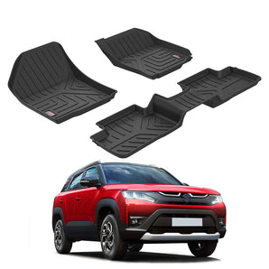 Durable Car Floor Mats for Maruti Suzuki Brezza with a custom fit for maximum protection