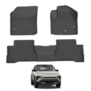 Durable Car Floor Mats for Tata Motors Punch Ev with custom fit and all-weather protection