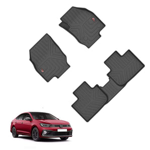 Car Floor Mats for Volkswagen Virtus designed for perfect fit and protection against dirt and stains