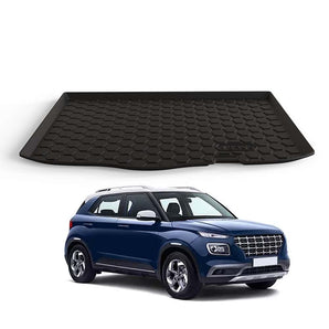 Durable Car Trunk Mat for Hyundai Venue designed to protect your trunk from dirt and spills