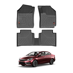 Durable Car Floor Mat for Maruti Suzuki Ciaz with Custom Fit Design for 2014 onwards models