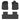 Car Mats for MAHINDRA XEV 9E black three piece all weather rubber floor mat set front and rear
