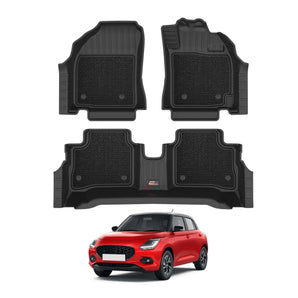 GFX Pro Mats for Maruti Suzuki Swift (2024 Onwards) offering full protection and an upgraded interior style