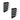 GFX Stark Car Side Vent in sleek black design with chrome accents for enhanced vehicle styling