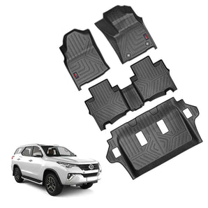Durable Car Floor Mat for Toyota Fortuner, designed for optimal fit and protection in 2016 onwards models