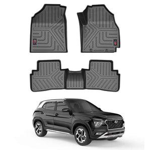 Durable Car Floor Mat for Hyundai Creta, designed for 2020 onwards, perfect fit and all-weather protection