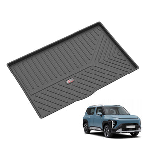 Durable Car Trunk Mat for Kia Syros designed for 2024 onwards with a textured surface for better grip