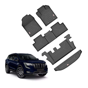 Premium Car Floor Mats for Mahindra Xuv-700, designed for 2021 onwards models, offering all-weather protection