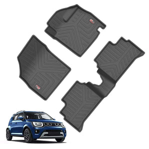 Durable Car Floor Mats for Maruti Suzuki Ignis, designed for perfect fit and all-weather protection