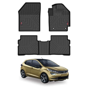 Car Floor Mats for Tata Motors Altroz set featuring durable, custom-fit design for optimal floor protection