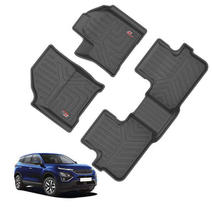 Durable Car Floor Mats for Tata Motors Harrier, designed for 2023 onwards models, offering perfect fit and protection