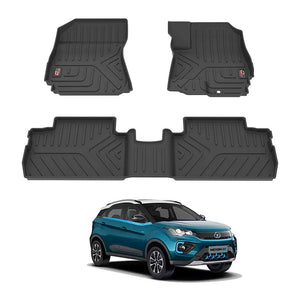 Custom Car Floor Mats for Tata Motors Nexon featuring durable material and perfect fit for protection
