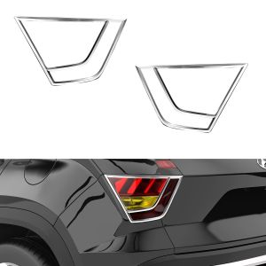 Galio Chrome Tail Lamp/Light Garnish Cover For Hyundai Creta 2020 Onward