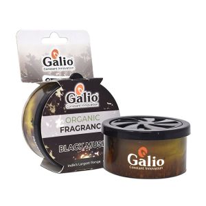 Galio Organic Car Air Freshener Container 45g Fragrance (Black Musk)
