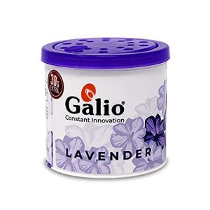Galio Car Air Freshener Gel Based Container (Lavender, Pack of 1 (90g)