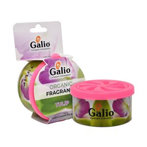 Galio Organic Car Air Freshener Container 45g Fragrance (Tulip)
