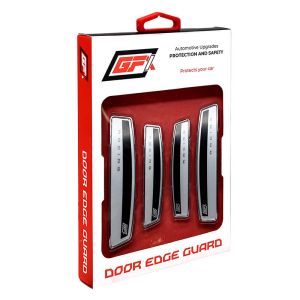 GFX Car Door Edge Guard Scratch Protector (4Pcs) (Mercury Drift-Silver)