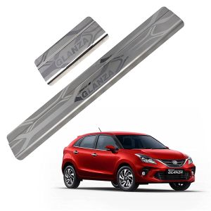 Galio Car Footsteps Sill Guard Stainless Steel Scuff Plate For Toyota Glanza 2019 Onward