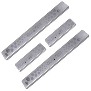 Galio Car Footsteps Sill Guard Stainless Steel Scuff Plate Compatible for Renault Duster 2013 Onwards